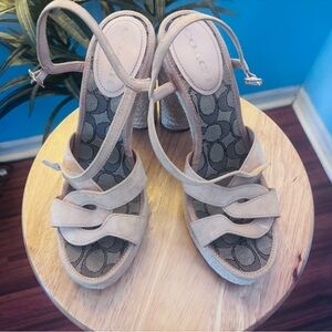 Coach Talina Suede Beige Size 9.5
